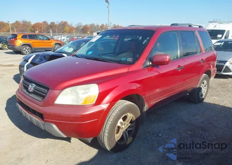 2003 Honda Pilot Ex-L из США, поврежденный, VIN 2HKYF18643H501979